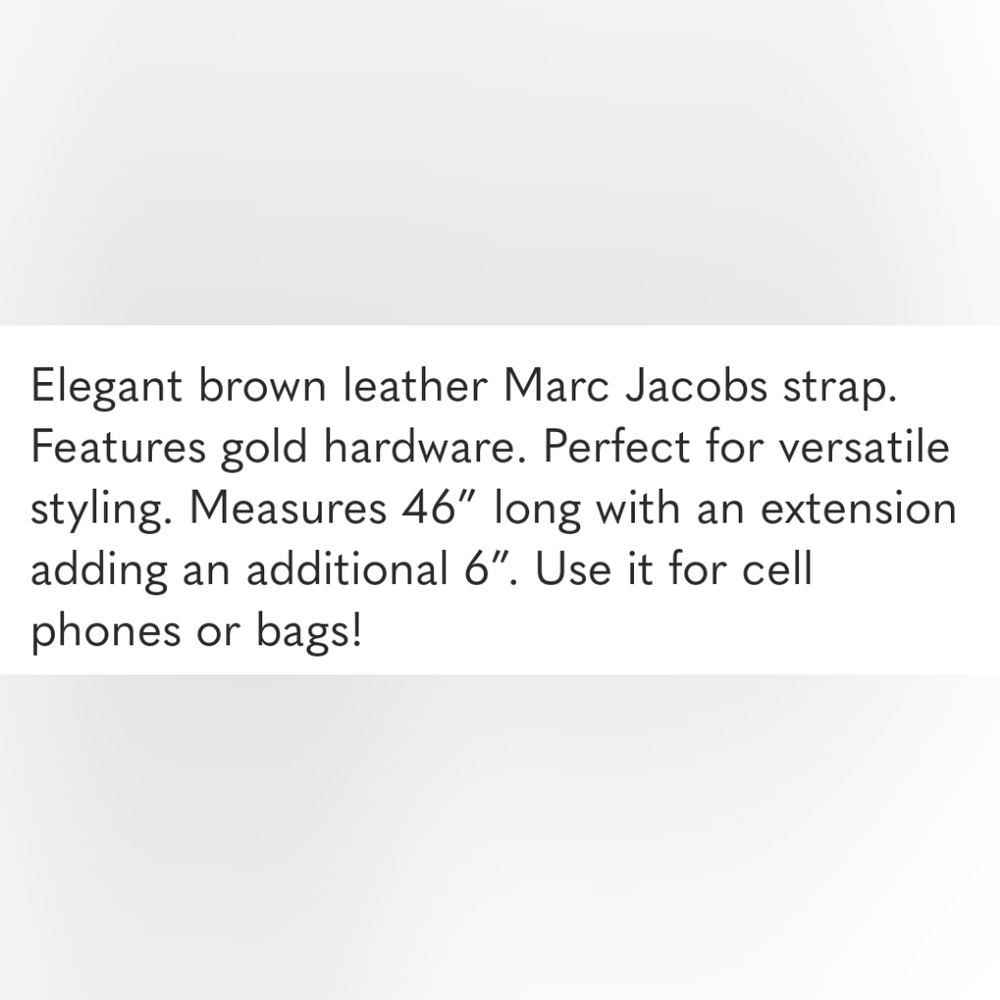 Marc Jacobs purse strap. - Picture 3 of 5